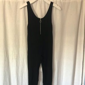 Jumpsuit with front zipper